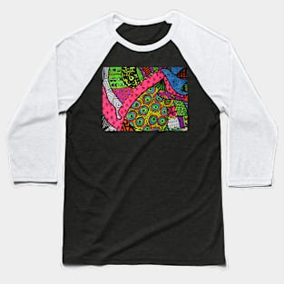 Abstract Fluoro 2 alternate landscape view Baseball T-Shirt